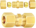 ChillWaves Brass Compression Tube Fitting, 5/8" OD x 5/8" OD Compression Union Connector(2-PACK)