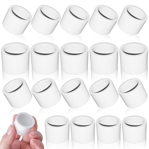 1/2inch White PVC Pipe End Cap Plug, 20Pcs PVC Pipe Plug Socket Fitting Adapter Connector for Building PVC Furniture DIY Garden Shelf, Schedule 40