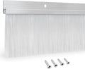1 Set Door Brush Sweep – 2.80" x 39.3" CEPIA Garage Door Seal –White Roll Up & Exterior Door Sweep for Bottom Gap Protection (39.3 in / 1000 mm)