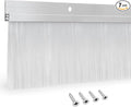 7-Pack Door Brush Sweep – CEPIA White Garage Bottom Seal for Roll Up Doors – 2.80" Wide x 39.3" Long, Durable Aluminum Alloy, Perfect for Outdoor & Commercial Applications (275 in / 700 cm)
