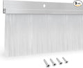 9 Set Door Brush Sweep – 2.80" x 39.3" CEPIA Garage Door Seal –White Roll Up & Exterior Door Sweep for Bottom Gap Protection (354 in / 9000 mm)