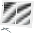 14"W x 10"H [Duct Opening Size] Steel Return Air Grille, Air Return Vent Cover for Ceiling and Sidewall - HVAC Air Vent Covers - [Outer Dimensions: 15.75"W x 11.75"H]