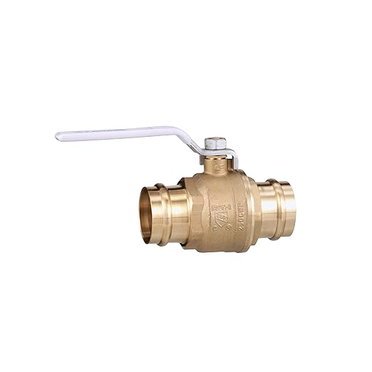Watts LFFBV-3-PRESS-M2 Series 2" Lead-Free 2-Piece Full Port Chrome-Plated Brass Ball Valve with Integral Press Fitting End Connections for Types K, L, and M Hard Copper Tubing