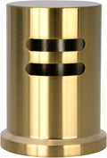 Akicon Brushed Gold Solid Brass Finish Kitchen Dishwasher Air Gap Cover Only, Air Gap Cover for Replacement, Skirted-OH79109BTG
