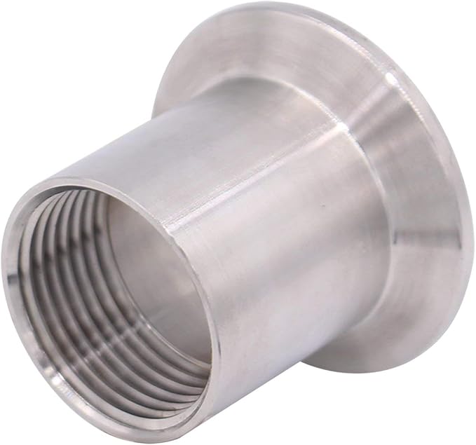 DERNORD Sanitary Female Threaded Pipe Fitting to 1.5 Inch TRI CLAMP (OD 50.5mm Ferrule) (Pipe Size: 1" NPT)