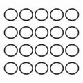 HARFINGTON 20pcs Nitrile Rubber O-Rings 21mm OD 17mm ID 2mm Width Metric Buna-N NBR Sealing Gasket Plumbing Sealing Repair O Rings for Car Auto Vehicle Repair Faucet Air Gas
