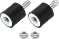 uxcell M6 Rubber Mounts, 2Pcs 20x20mm(DxH) Rubber Cylindrical Anti Vibration Isolator Shock Absorber with Lock Nut for Car Bobbin Generator Air Compressors