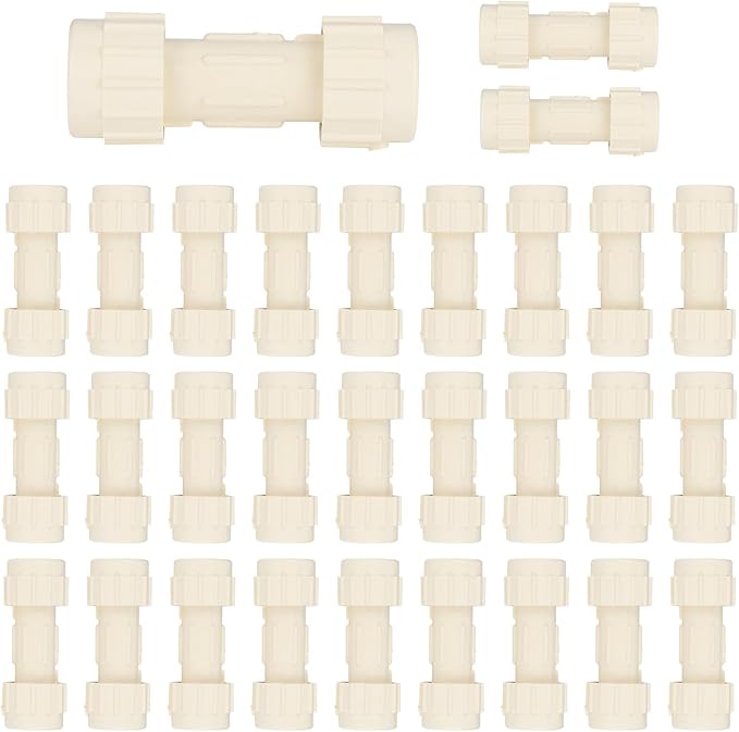 (Pack of 30) EFIELD 3/4"Compression Coupling,CPVC Fittings for Plumbing Installations and Repair (3/4"x3/4"COM),(CPVC052-5-30PCS)