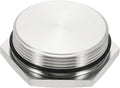 MECCANIXITY NPT Pipe Plug Fitting, 304 Stainless Steel NPT 2 Male Outer Hex Thread for Plumbing Fixed with Sealing Rubber Ring