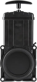 Standard 3 Inches RV Waste Valve with Plastic Handle,RV Gate Valve Compatible with Most Brands of Sewer System Body Plastic Molded UV-Resistant(1Pack),Black (8023)