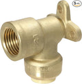 XFITTING Push Fit 1/2 Inch x 1/2 Inch Female NPT Elbow with Drop Ear, 5 Pieces