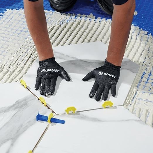 Mapei Mapeguard UM 35 Uncoupling Crack Isolation Membrane 323 Sq Ft Roll (3.3 Ft x 98.5 Ft) for Ceramic and Stone Tile, 1/8 Inch Thick HDPE Waterproofing Flooring Underlayment