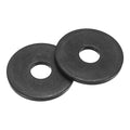 uxcell 100Pcs M6 Fender Washers, Carbon Steel Flat Washer 22mm OD, 2mm Thickness, Metal Gasket for Screws and Bolts, Black Oxide