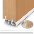Door Draft Stopper, Cuttable Concealed Kerf/Channel Fit Under Door Seal, Draft Stopper Threshold Seal Bottom of Door Weatherstrip Kerf Weather Stripping Doors 39” Length (White, 39 inch)