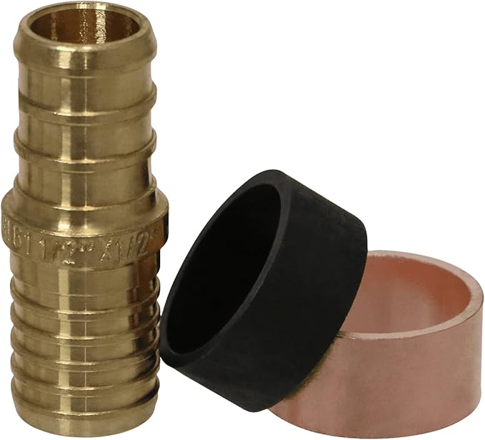 XFITTING 1/2 Inch Pex x 1/2 Inch PB (polybutylene) Slicing coupling with ring, Repair Kit, 30-2-3=2XX, 2 Pieces
