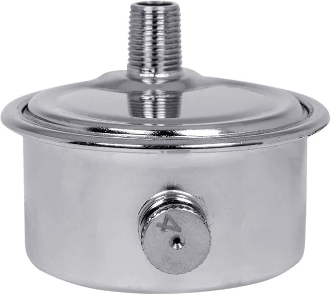 MIDLINE VALVE 1/8 Inch Air Vent No. 4 1/8" Angled Steam Air Vent, Radiator Air Valve, Chrome Plated