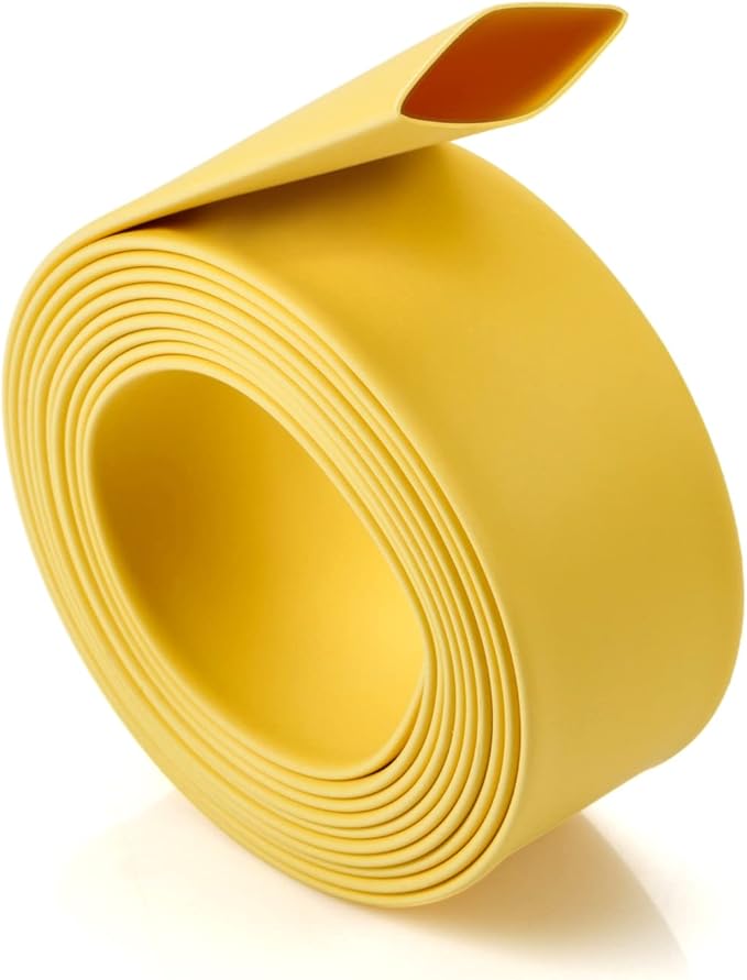 Chanzon 3:1 Ratio 5/8" (15mm) Heat Shrink Tubing - Marine Grade Waterproof Adhesive Lined - 4Ft Roll (1.22M Total Length) Yellow Polyolefin Sleeving Wrap Shrinking 3 to 1 Ratio 1pcs
