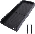 24" Gutter Downspout Splash Block - Heavy Duty Downspout Extensions for Effective Rainwater Drainage, Durable Gutter Drainage System to Protect Foundation from Water Damage (Black)