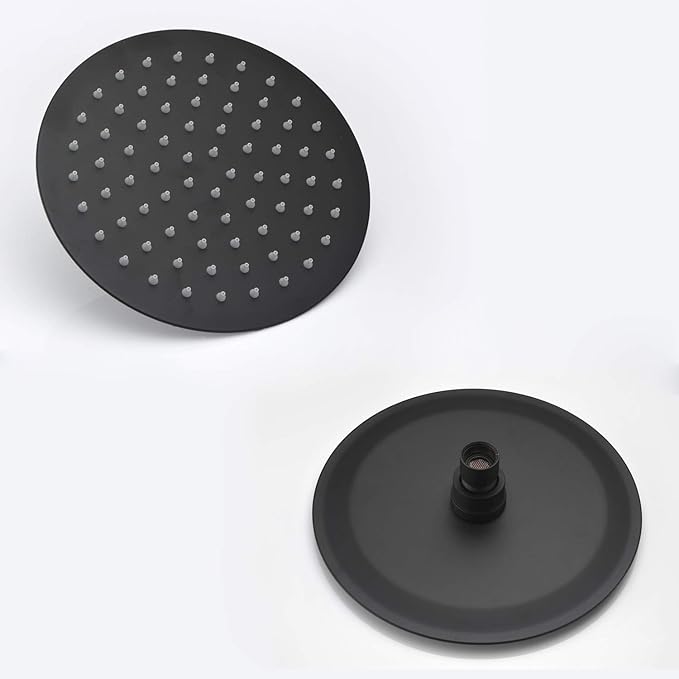 Black Shower Fixtures, Matte Black Shower Faucet Set, Black Shower System with Rain Shower and Handheld,sumerain