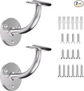 Hand Rail Bracket, 2 Pack Stainless Steel 316 Heavy Duty Hardware for 1-7/8 inch (48.3mm) Stairways, Home or Office Stair Support Handrail Brackets