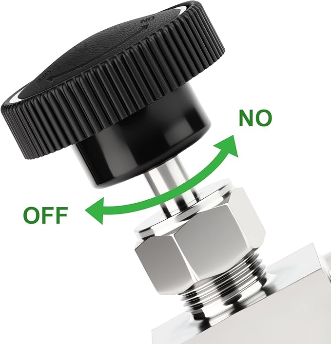 TAISHER 1PCS 304 Stainless Steel 90 Degree Needle Valve 1/2" NPT Male x 1/2" NPT Female For Flow Control Water Gas Oil With Nipple