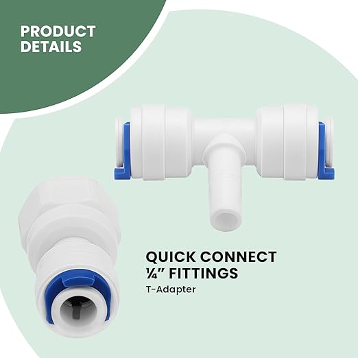 MEASUREMAN Water Pressure Gauge, Compatible with Reverse Osmosis (RO) Filter Systems, Water Filters 160 PSI with T-Valve Adapter – Home Water Pressure Tester Lead & BPA-Free, Easy Installation