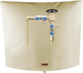 Backflow Preventer Pipe Insulation Cover (5°F) - Irrigation Sprinkler Valve Insulated Pouch - Water Well Pump Cover - Sturdy 5 Layers for Winter Freeze Protection, 52" W x 32" H, Beige