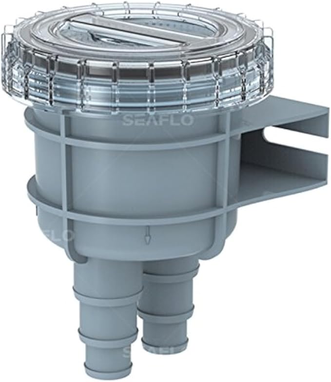 SEAFLO Raw Cooling Water Intake Basket Strainer for Seawater Marine & Boat