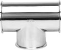 DERNORD Clamp Tee 3 Way Stainless Steel 304 Sanitary Fitting Fits 6" Ferrule Tri-clamp (Pipe OD 152mm)