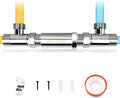 Hot Water Recirculating Valve Bridge for Hot Water Recirculation System Thermal Bridge Valve 304 Stainless Steel Directly Replace Old Plastic Model, Replace #367010 595926 596816 500805