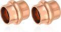 30-Pack HeSun Copper Press End Cap(Plug), 1/2" Pressure Fittings, Press Fit for Copper Tube Connection(PRESS020-30)