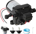 12V RV Water Pump, 3.5 GPM,40-80 PSI Adujstable Diaphragm Pump with Automatic Pressure Switch,1/2'' MNPT Port, Quiet & Smooth Operation,1 Pump + 1 Strainer,Compatible with Camper, RV, Shower, Sprayer