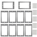 Receptacle Electrical Outlet Box Extender Including Installation Screws,Smart Outlet Extenders for House Decoration, Gray 1/2 Inch Outlet Box Extender for Electrical Outlet Switches,10 Pack
