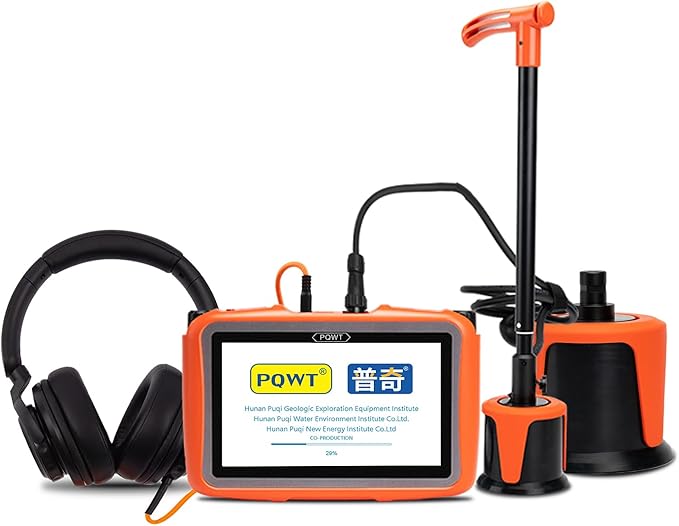 PQWT-L6000 Outdoor Water Pipeline Leak Locator for Public Utilities Water Leak Finder Water Leakage Detector for Depth 5m