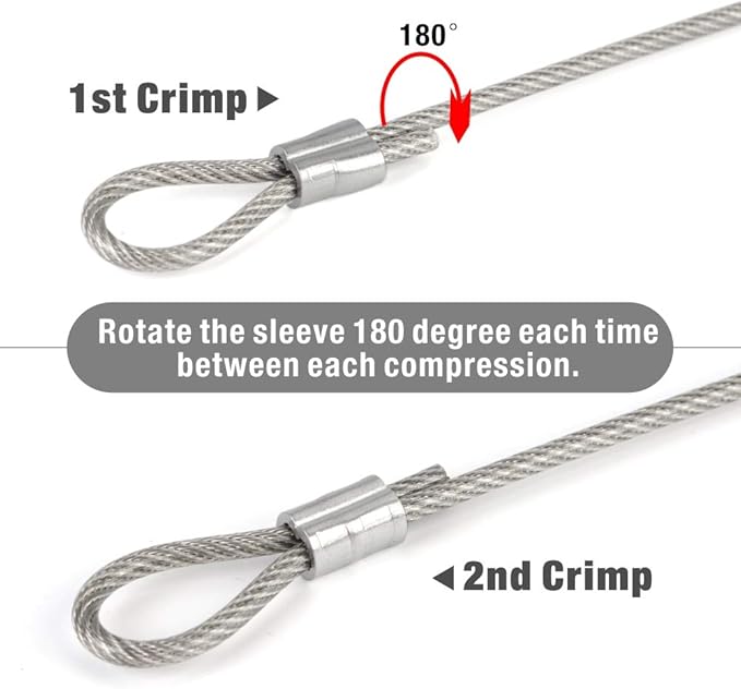 iCrimp Bench Swaging Tool for Crimping Aluminum Wire Rope End Sleeve, Duplex, Oval Sleeves, 3/64 in to 1/8 in (Bench Mounted Crimper)