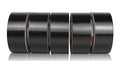 Black Heavy Duty Duct Tape, 2 inches x 30 Yards - 5 Pack, 8.27 mil Thickness, Strong, Flexible, No Residue, All-Weather and Tear by Hand - Bulk Value for Repairs