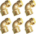 HQMPC 3/4" Pex Fittings No Lead Female PushFit Elbow 90-Degree -PEX Fitting 3/4" 90 Degree Elbow Push-to-Connect Plumbing Fitting for Copper, PEX, CPVC (6pcs 3/4") …
