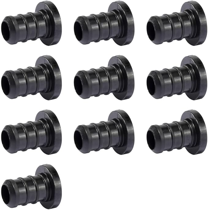 (Pack of 10) Topaipe 1 Inch PEX Poly Crimp Plug (End Cap), PPSU Poly Fitting, Plug Plumbing Tools for PEX Pipe in Plumbing, ASTM F2159