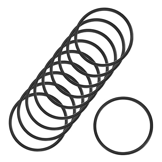 10-Pcak Nitrile Rubber O-Rings, 32mm ID, 36mm OD, 2mm Width, Metric Sealing Washer Gasket for Automotive Machine Plumbing/Faucet/Air or Gas Connections, Resists Oil and Heat