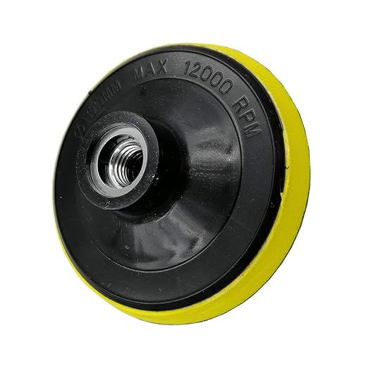SHDIATOOL 4-Inch Backer Pad Backing pad of Foam Plastic Body with 5/8-Inch-11 Thread for Diamond Polishing Pads
