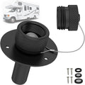 All Metal RV City Water Inlet with Check Valve RV Water Inlet -rv Water Fill Inlet Leak Proof & Universal Fit for RV Camper Motorhome Trailer Marine -Black