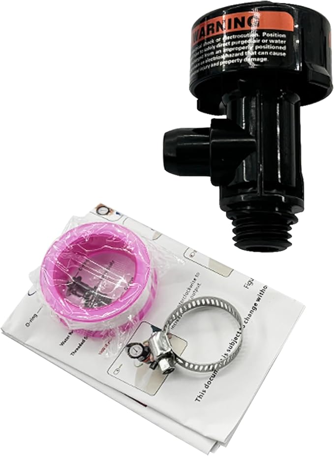 98209800 High Flow Manual Relief Valve Air Relief Manual Valve Assembly Replacement for Pool Spa Filter Quad DE 2000 4000 Series Filters (No Pressure Gauge)