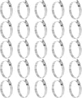 HARFINGTON 25 Pcs Hose Clamp 2-1/16"-3" (52-76mm) 304 Stainless Steel Adjustable Worm Gear Hose Clamp with Phillips Screw Assortment Kit for Fuel Line Pipe Plumbing Automotive Tube