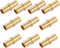 1/2 inch Straight Coupling PEX 1/2" (pack of 10) Lead-Free Brass Barb Crimp Pipe Fitting/Fittings