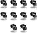10 Pcs Push to Connect Fittings 1/2 Inch Tube OD x 3/8 Inch NPT Thread Pneumatic Male Elbow Quick Connect Air line fittings