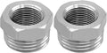 Beduan Stainless Water Line Adapter 3/8 Female to 1/2 NPT Male Reducer - Compression Fitting for Kitchen Bathroom Faucet Supply Hose, Stop Valve, Pipe Connector (Pack of 2)