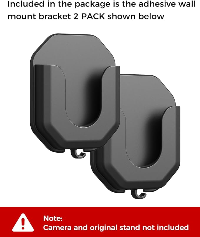2 Pack Blink Camera No Drill No Screws Wall Mount Bracket for Blink Outdoor 4 /Blink Mini/Mini 2 /Blink Indoor Cameras, HBV Adhesive Mount(KMOUANTS Black Wall Mount for Blink Cameras)