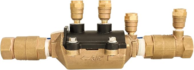 34-350 3/4" 350 Double Check Backflow Preventer,3/4 double check valve backflow preventer,Double Check Valve Assembly,Modular Design, Prevent Backpressure and Backsiphonage