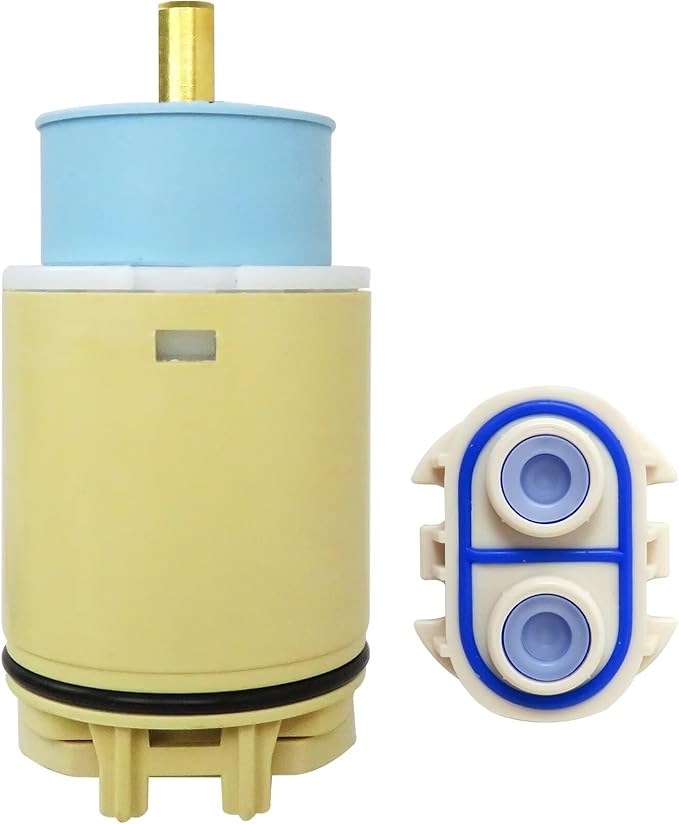 Single Function Pressure Balance Cartridge Replacement, Shower Cartridge Compatible for Peerless/Delta Single Handle Tub/Showers Faucet (Check Valve Included)
