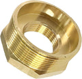 2" NPT Male x 1" NPT Female Brass Reducer Hex Bushing Threaded Pipe Fitting Reducing Adapter Pack of 1